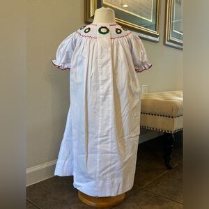 Smocked Christmas Gown.